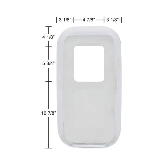 Chrome Shift Plate Cover For S22-6041M01-252 For Peterbilt 386, 388, 389, 567, 579 & 587