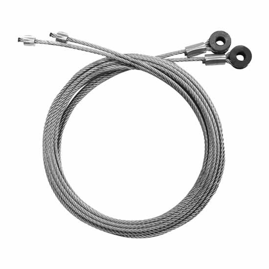 110 Inch Galvanized Door Cable With 1/4 Inch Eye Replaces 025-01436, 025-01029