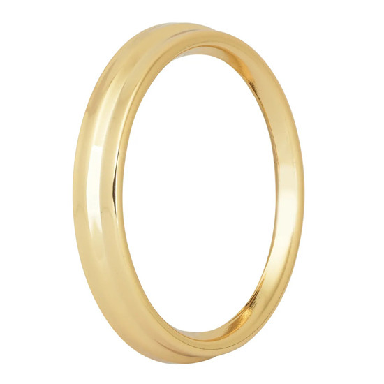 3 3/8 Inch 18K Gold Plated Snap-On Pyrometer Gauge Cover