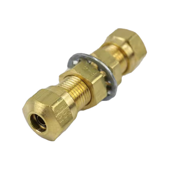1/4 Inch Brass Bulkhead Union For Plastic Air Line