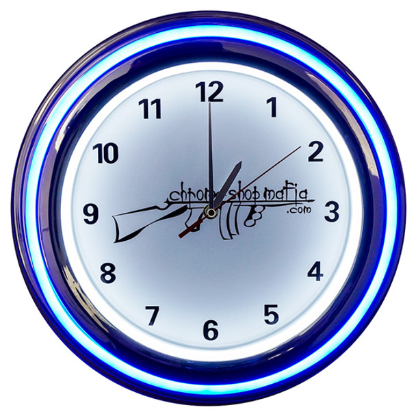 CSM - Neon Clock W/ Blue & White Lights