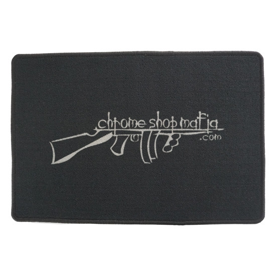 20 X 30 X 1/4 Inch Black CSM Tommy Gun Logo Door Mat