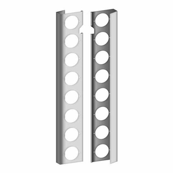 Rear 15 Inch Standard Air Cleaner Light Bars With 16 Rnd Holes For Peterbilt 378, 379, 388, 389