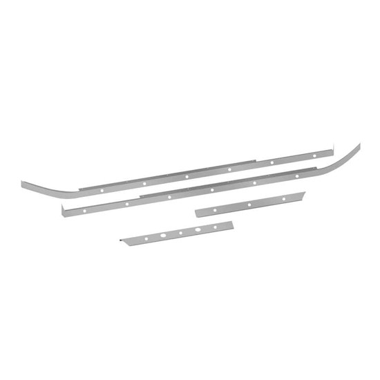 Cab / 80 Inch Sleeper / Extension Panel Kit With 2 Block Heater & 18 Slotted Light Holes For Peterbilt 579 Short Hood With Underbody Exhaust