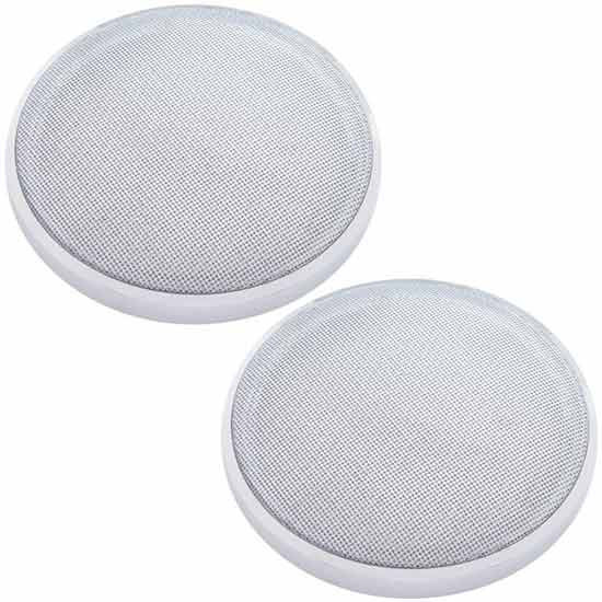 Chrome Round Ceiling Speaker Snap On Cover 6-1/2 Inch For Peterbilt