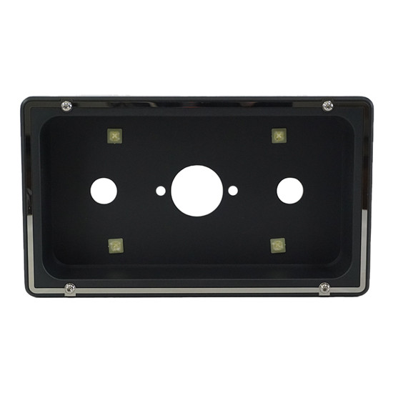 Black Recessed License Plate Holder Adapter