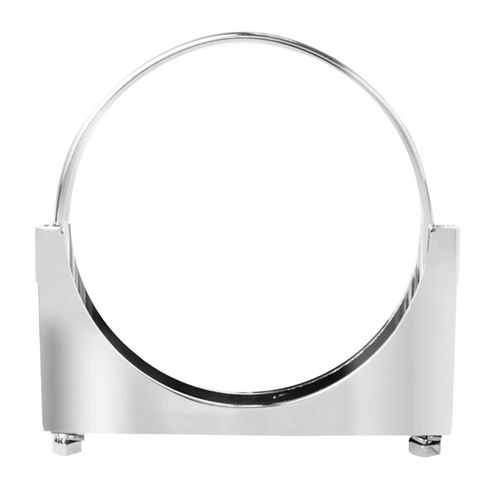 5 Inch Heavy Duty Chrome Exhaust Brackets 7/16in U-Bolt Style