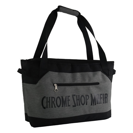 Gray Chrome Shop Mafia Logo Cooler With Carry Strap