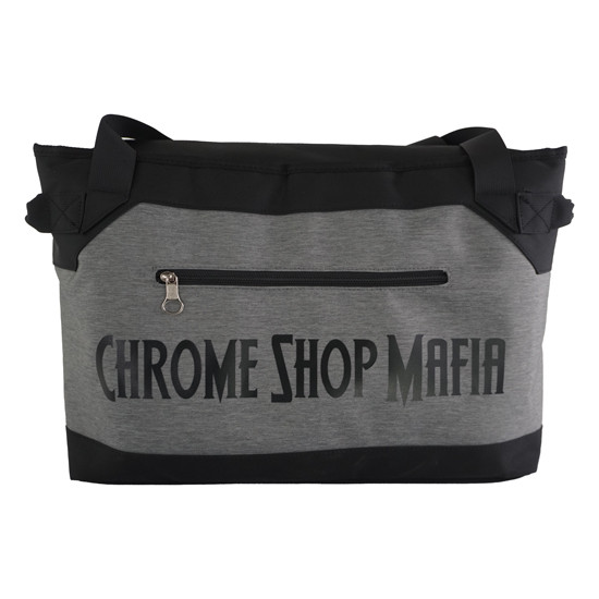 Gray Chrome Shop Mafia Logo Cooler With Carry Strap