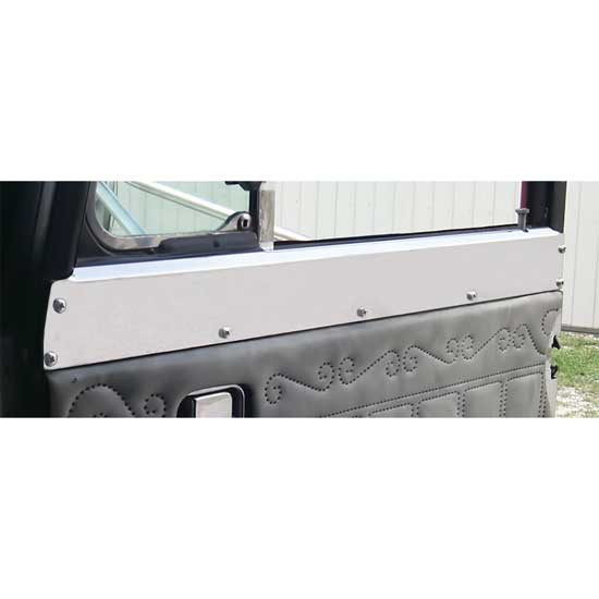 Turnpike Truck Trim Stainless Steel Upper Interior Door Trim For Peterbilt 359 1967-1987