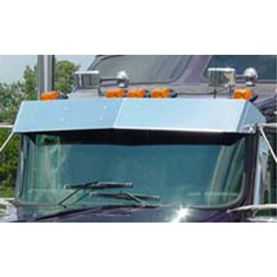 10 Inch Drop Visor For Curved Windshield Trucks With 3 Factory Brackets