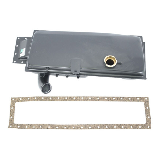 Top Surge Tank - Steel - W/ Gasket - 40 Bolt Holes - 2.5” Straight Inlet For Kenworth