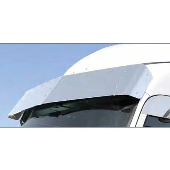 15.5 Inch Stainless Steel 1 Piece Drop Visor For Peterbilt 567 & 579