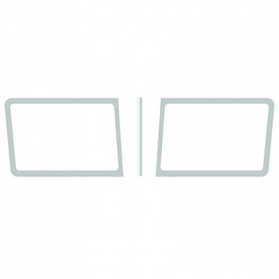 Stainless Steel 2 Piece Windshield Trim For Peterbilt