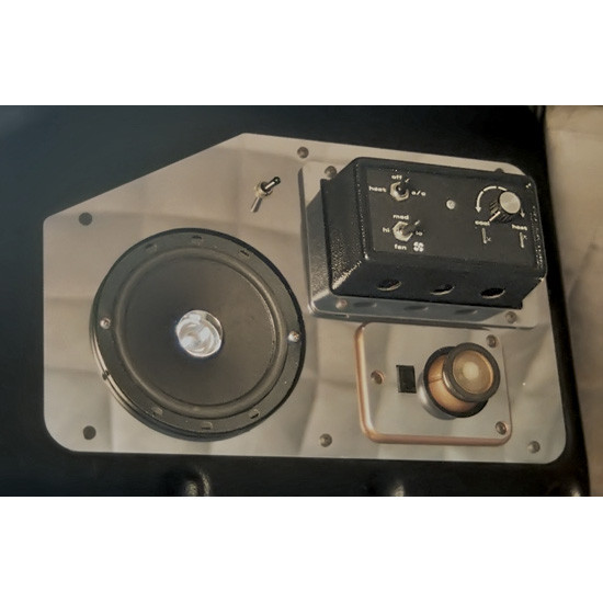 Stainless Steel 3 Piece Sleeper Control Panel Trim Kit - Driver Side For Peterbilt 359