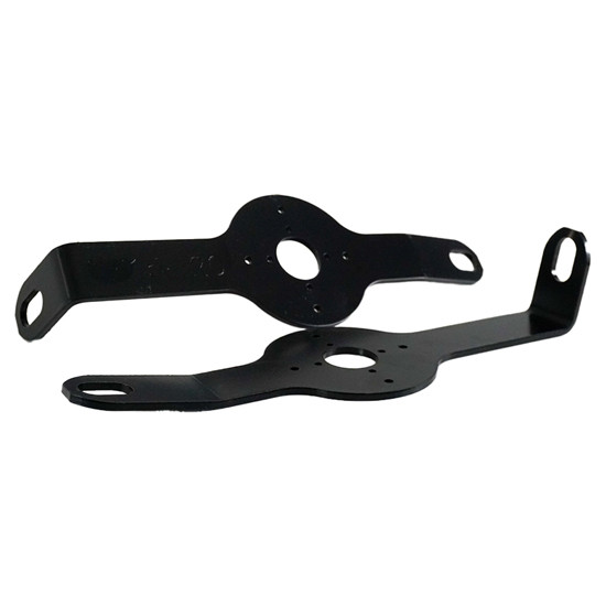 Black Lower Bumper Support Bracket W/ Watermelon Light Mount For 20 Inch Bumpers For Peterbilt W900A, W900S, W900B & W900L