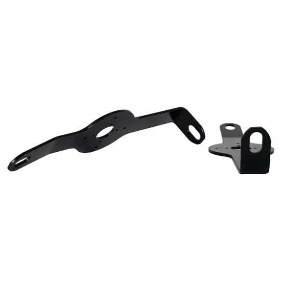 Black Lower Bumper Support Bracket W/ Watermelon Light Mount For 20 Inch Bumpers For Peterbilt W900A, W900S, W900B & W900L