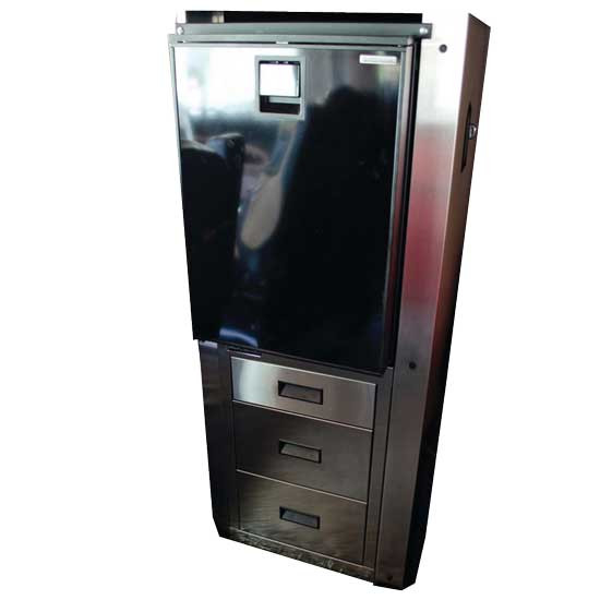 Refrigerator & 3 Door Storage Solution Kit, 1.7 CF  For Peterbilt 2016+ 389 - Passenger Side