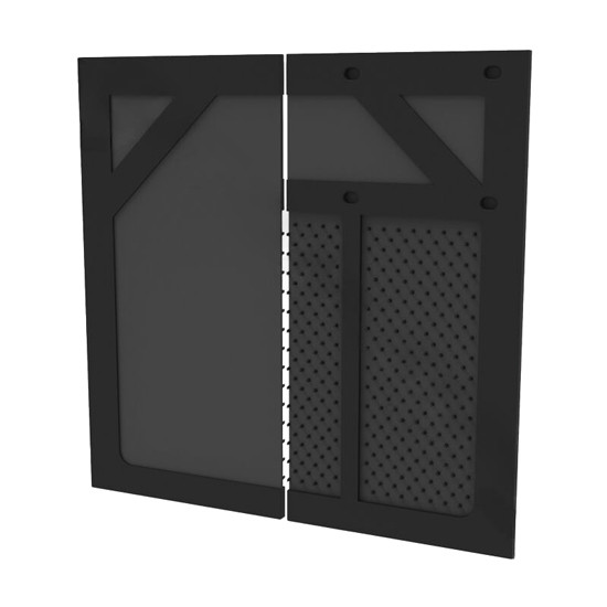 24 X 24 Black Rubber Mud Flap