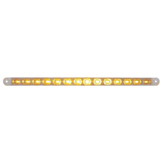 12 Inch Turn Signal Light Bar- Amber/ Clear