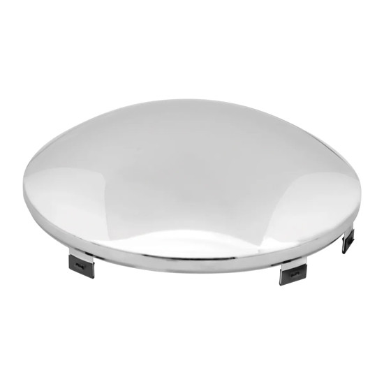 Chrome Front Hub Cap With 6 Notches
