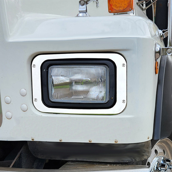Stainless Steel Headlight Trim Ring For Mack RD688
