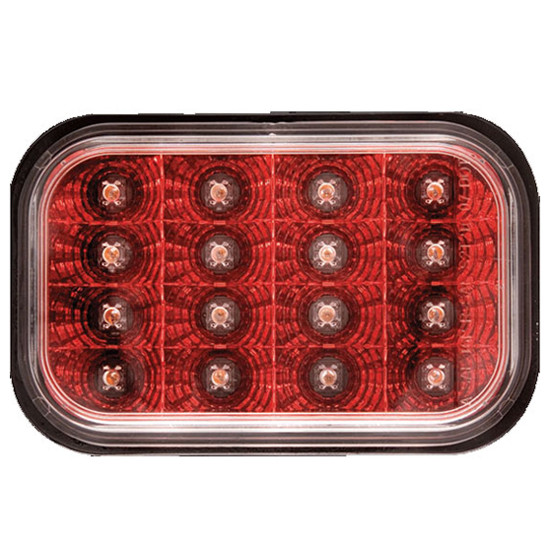 Rectangular Red/ Clear Stop, Turn, Tail Light