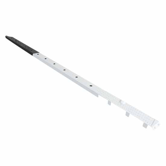 3 Inch Stainless Steel Sleeper Panel W/ 22 3/4 Inch Light Holes For Peterbilt 579 Ultraloft