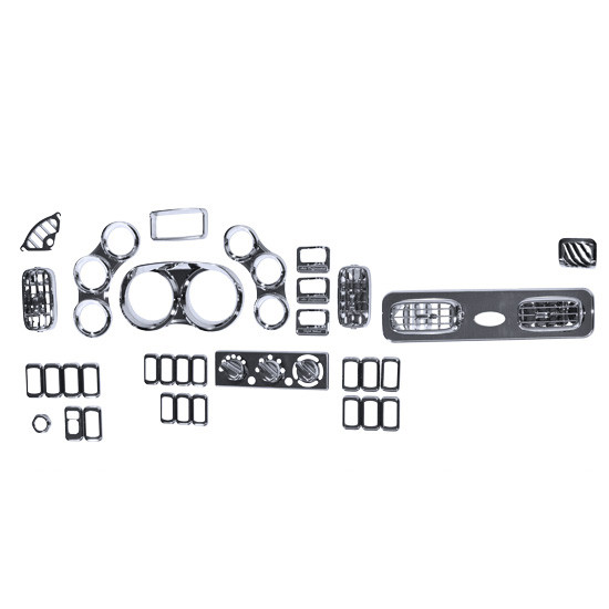 Peterbilt 379, 378, 389, 388, 386, 335 Chrome Dash Bezel & Trim Kit