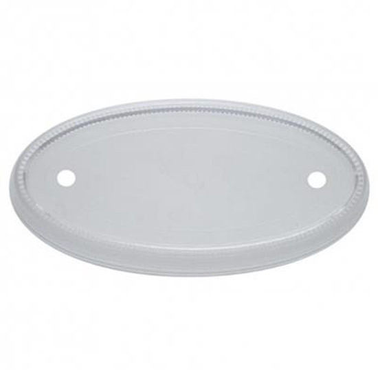 Clear Large Oval Lens For 32 LED Oval Emblem Light For Peterbilt 378, 379