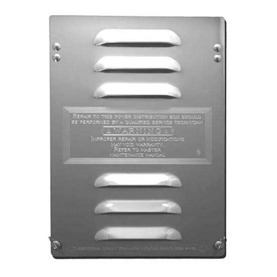 Stainless Steel Fuse/Breaker Compartment Door For Kenworth