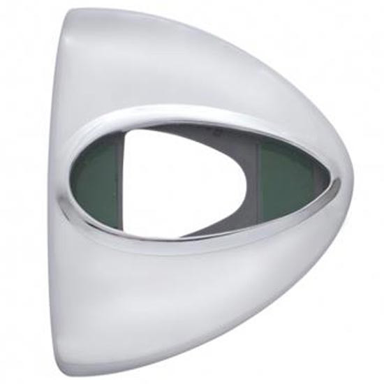 Chrome Teardrop Headlight Turn Signal Cover Only For Peterbilt 359, 378, 379, 388, 389