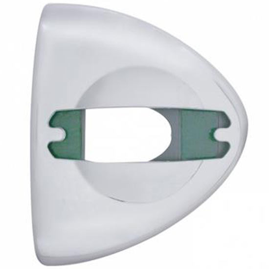 Chrome Headlight Turn Signal Cover W/ Rectangular Light Cutout For Peterbilt 359, 378, 379, 388, 389