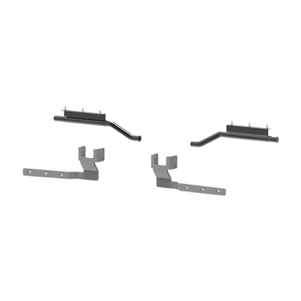 Stainless Steel Half Fender Hidden Bracket Kit For 2004-Older Peterbilt Low Air Leaf  For Peterbilt