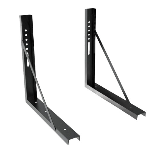 24 X 24 Inch Black Powder Coated Steel Mounting Bracket For Under Body Tool Boxes