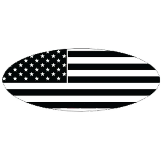 8 Inch USA Flag Emblem Plate