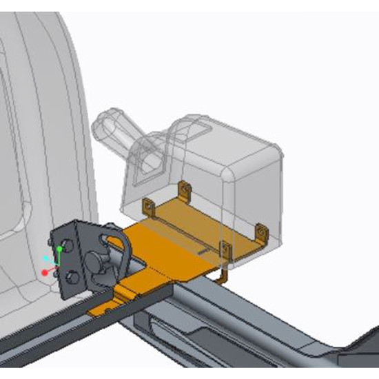 Knoedler Low Base Seat Adapter For Low Rider For Volvo VNL