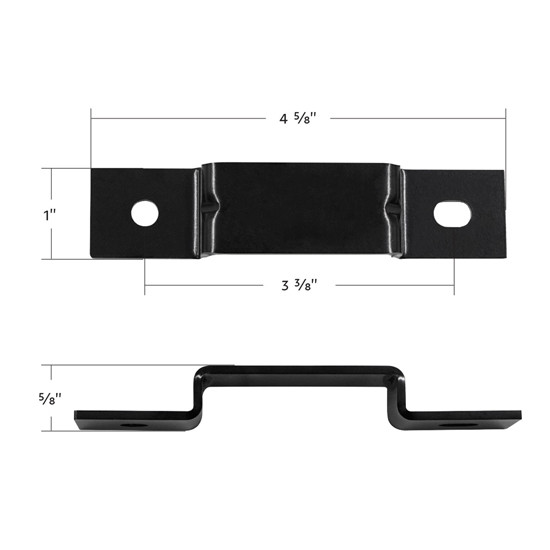 Black Steel Center Bumper Bracket For Kenworth T680