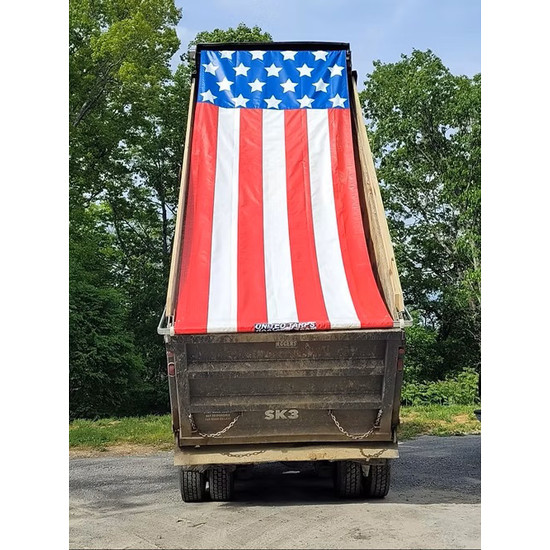 7 X 20 Ft Stars N Stripes Vinyl Tarp- Dump Truck