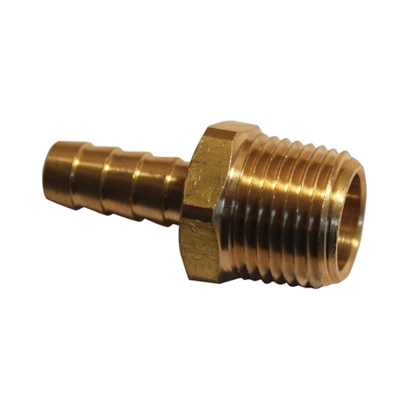 3/8 Inch Barb X 1/2 Inch Pipe Brass Hose Fitting Replaces 10506B108, 125HBL68