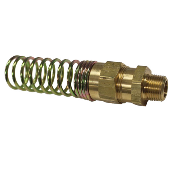 3/8 X 3/8 Inch Brass Hose Coupling W/ Spring Replaces E8596