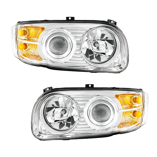 Halogen/Polycarbonate Headlight Assembly  For Peterbilt 388, 389, 567