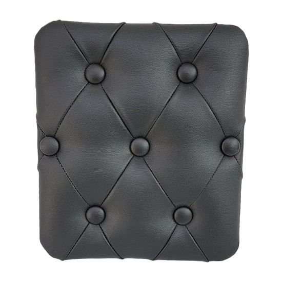 Quilted Diamond Vinyl W/ Buttons Peep Window Cover For Kenworth T660, T880 & W900