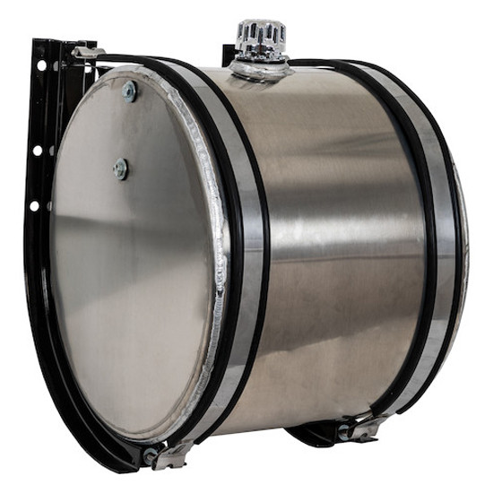 35 Gallon Aluminum Side Mount Cylindrical Reservoir- 24 X 19 Inch