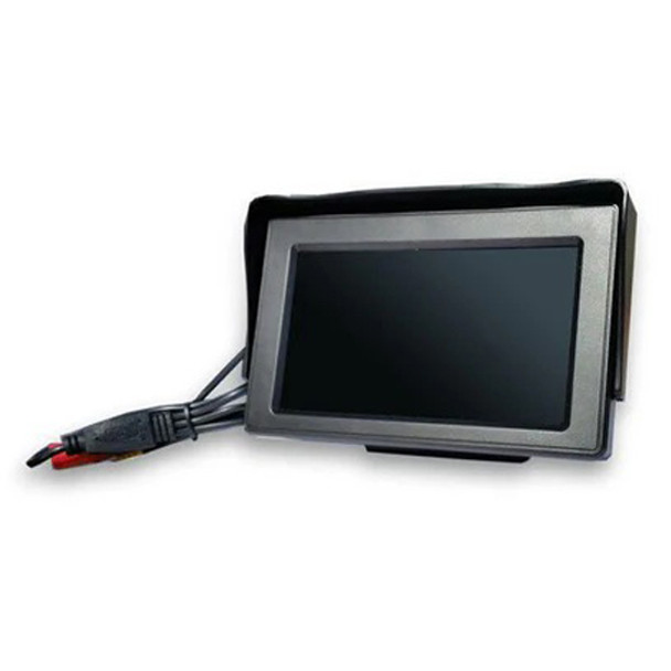 Wireless License Plate Back Up Wide Angle Camera W/ 4.3 Inch Color LCD Screen
