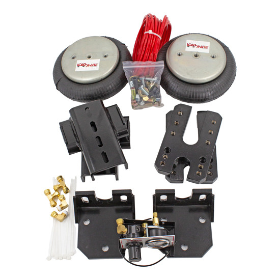 Load-Share Front Axle Air Ride Kit W/ 3.5 Inch Spring Kit & Single Convoluted Air Bags For Peterbilt 359
