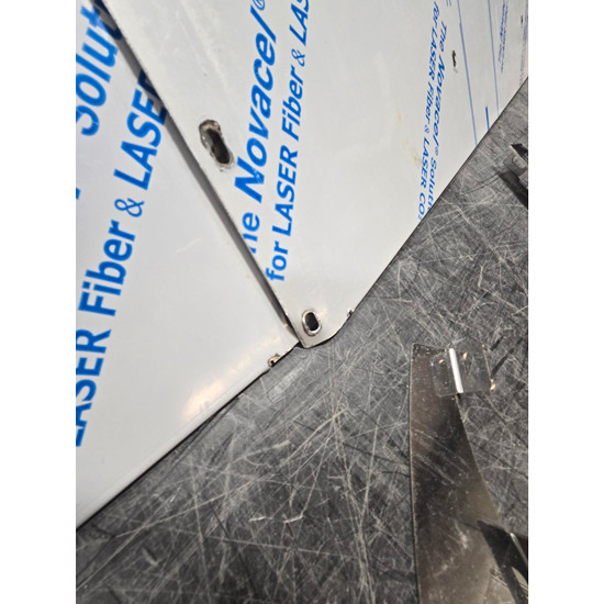 BLEMISHED: Freightliner M2, 108SD, 114SD 13.5 Inch Stainless Steel Drop Visor For Freightliner