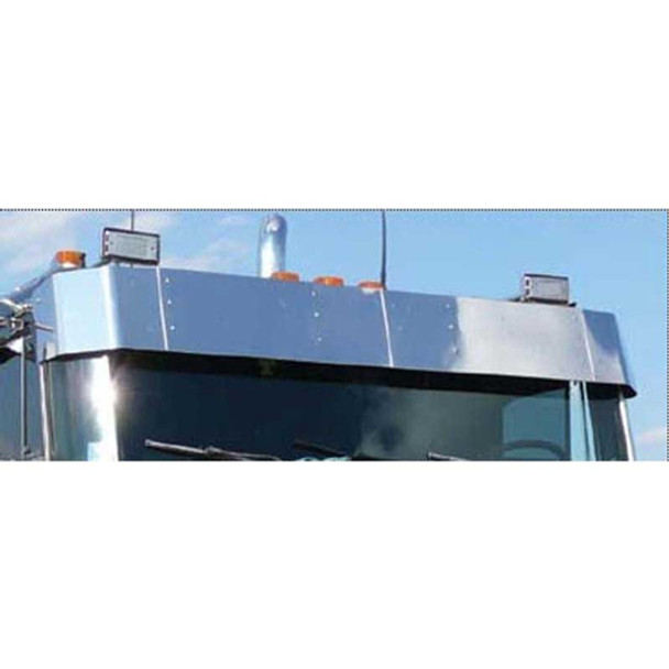 Blank Stainless Steel Drop Visor For Peterbilt 362