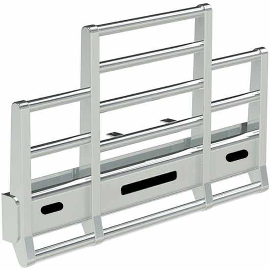 Herd Defender 4 Post Grille Guard W/ Slam Latch, Lift Assist, 2 Oval Light Holes For Kenworth W900L