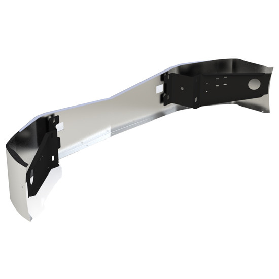 BESTfit 16 Inch Chrome Set Back Axle Bumper W/ Tow & Radar Holes For Peterbilt 579 SBA